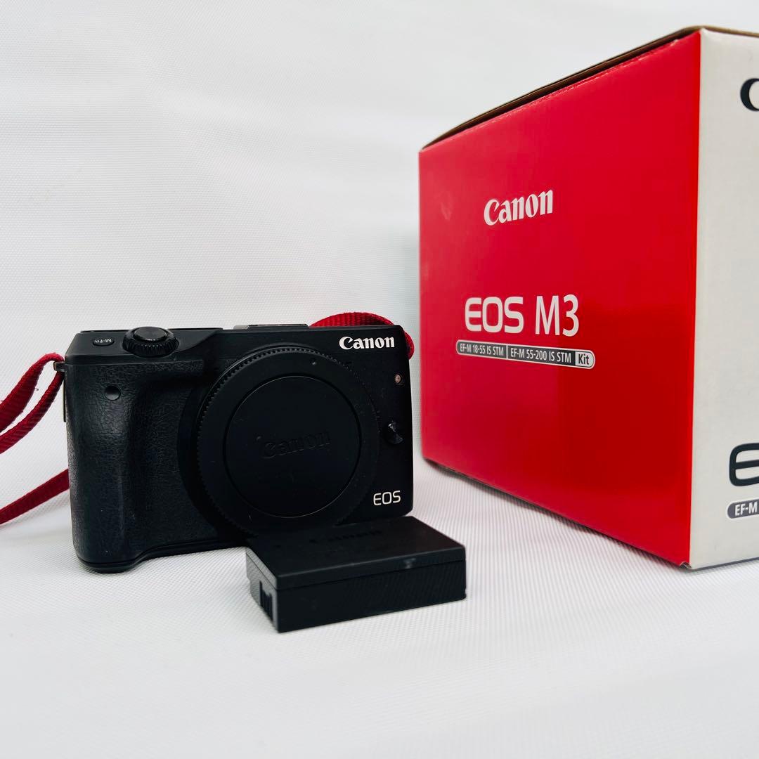 【動作保証】Canon EOS M3 ミラーレス一眼 ブラック良品