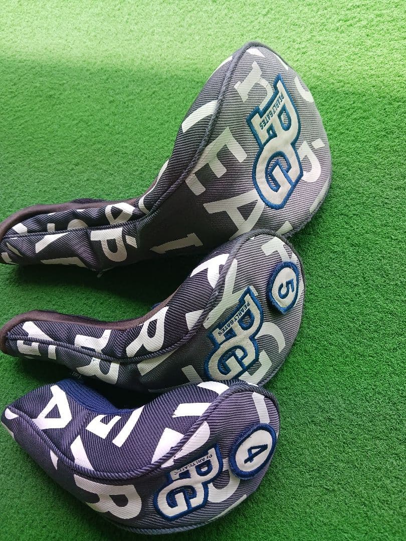 やーしよ様PEARLY GATES キャディバッグ ネイビー　ヘッドカバー3点