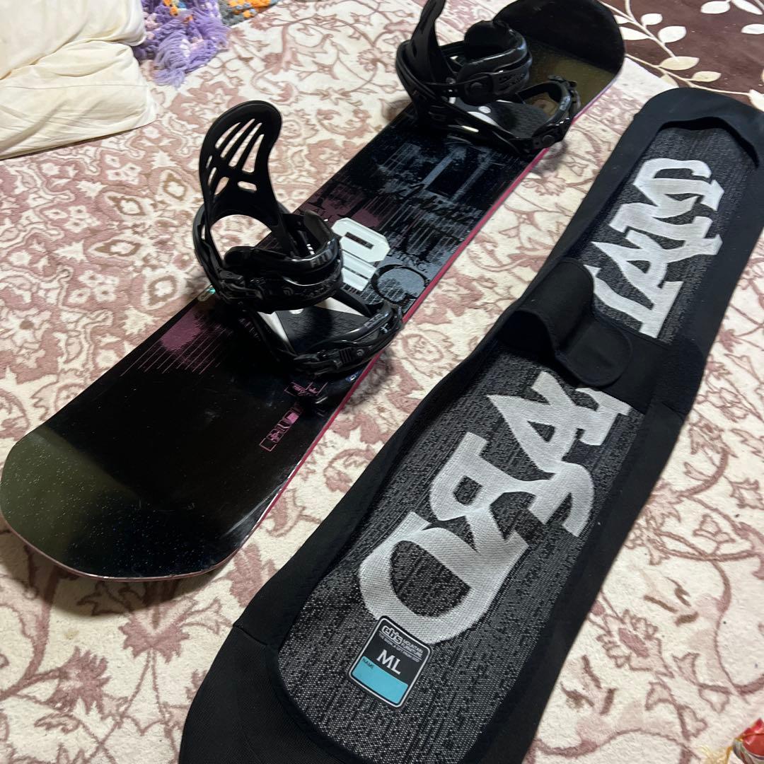 美品 011Artistic FLATKING 150cm スノーボードセット