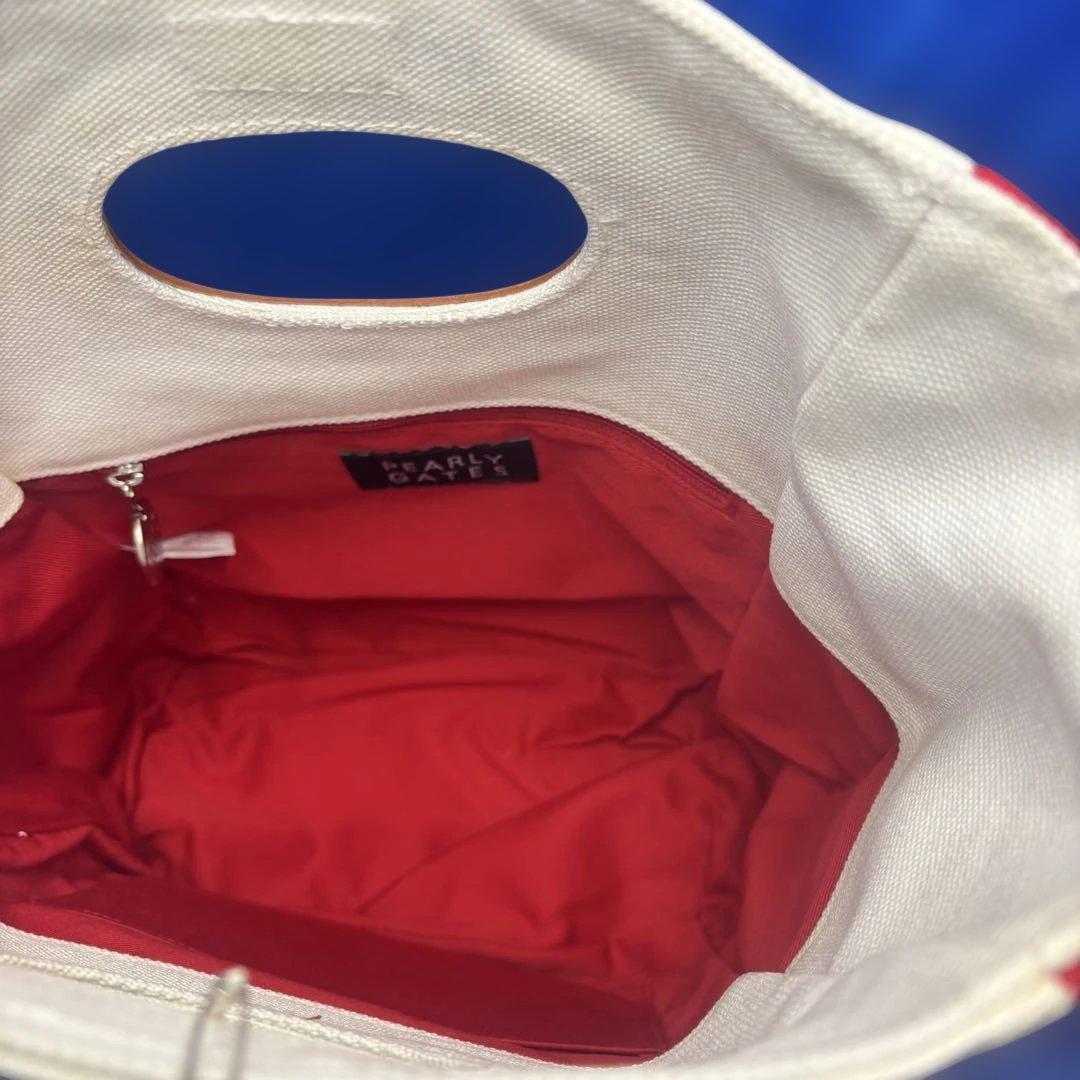 未使用 タグ付✨パーリーゲイツ トートバッグ カートバッグ 花柄 刺繍 ゴルフ