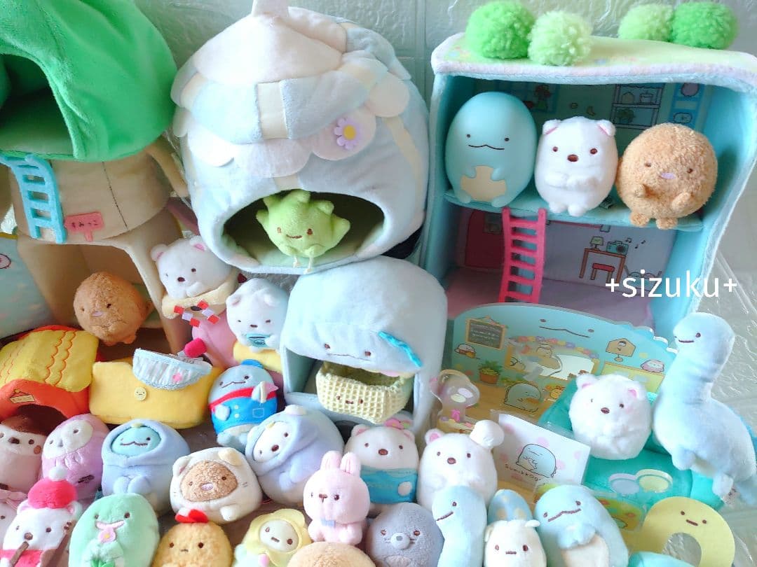 【豪華132点】すみっコぐらし ハウス 家具 てのりぬいぐるみ 色々 まとめ売り