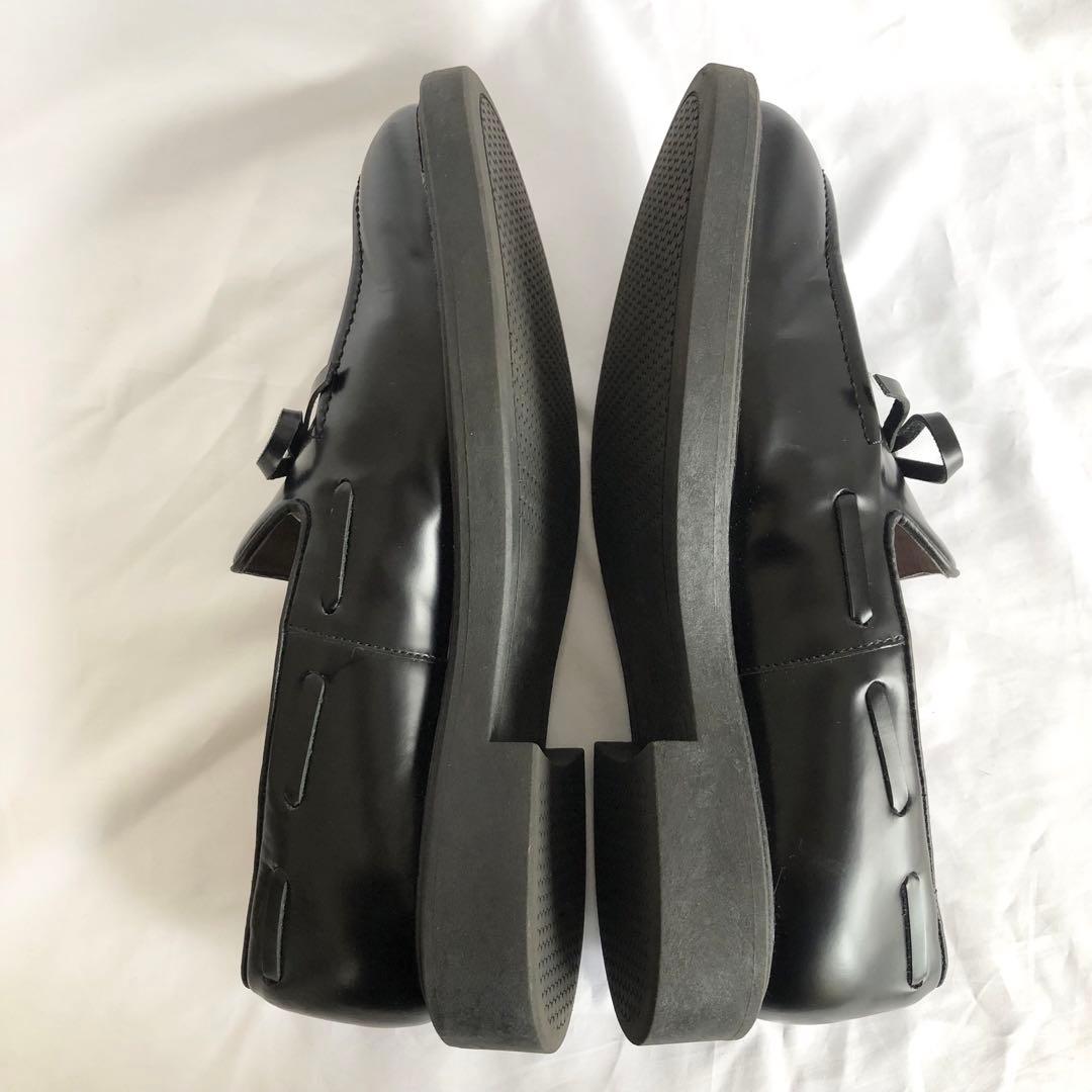 ひつじゆりかご　 美品 APOM アポム ウォータープルーフリボンローファ