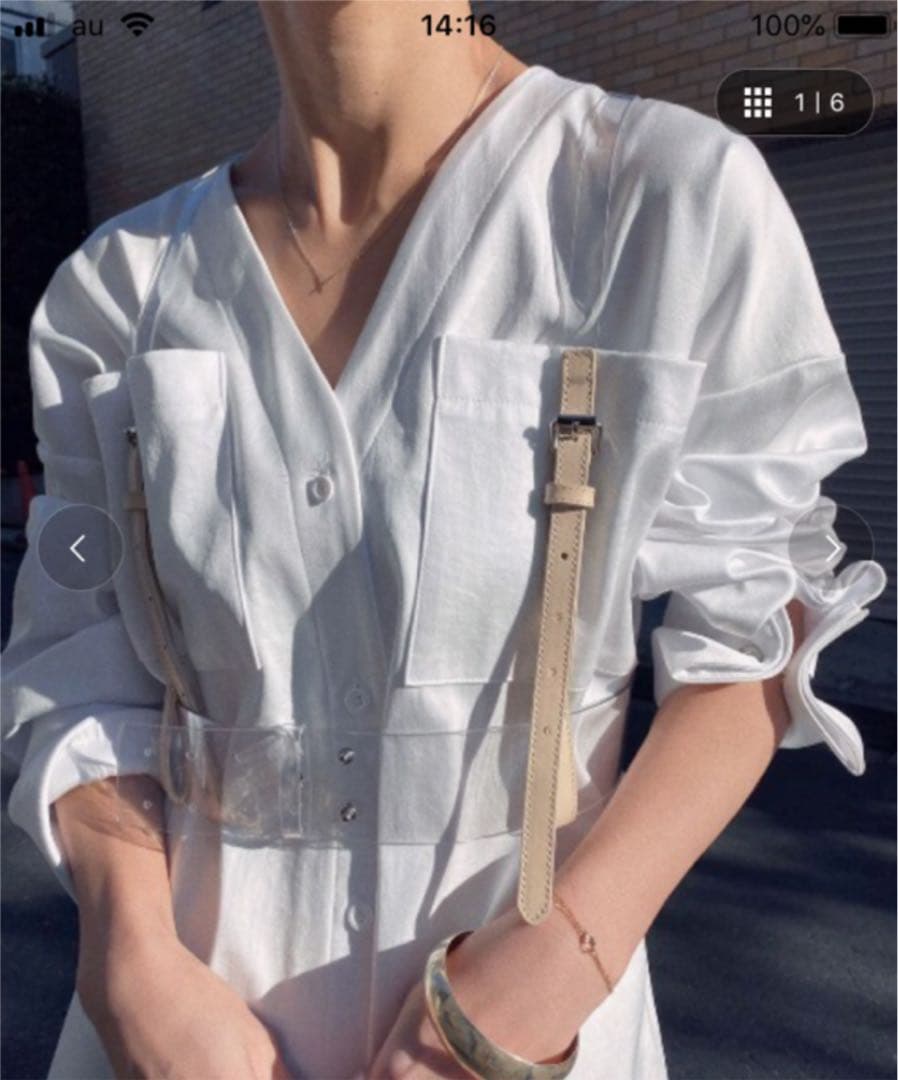 アメリヴィンテージ. クリア スレンダー ハーネスベルト(新品、未使用、未開封)