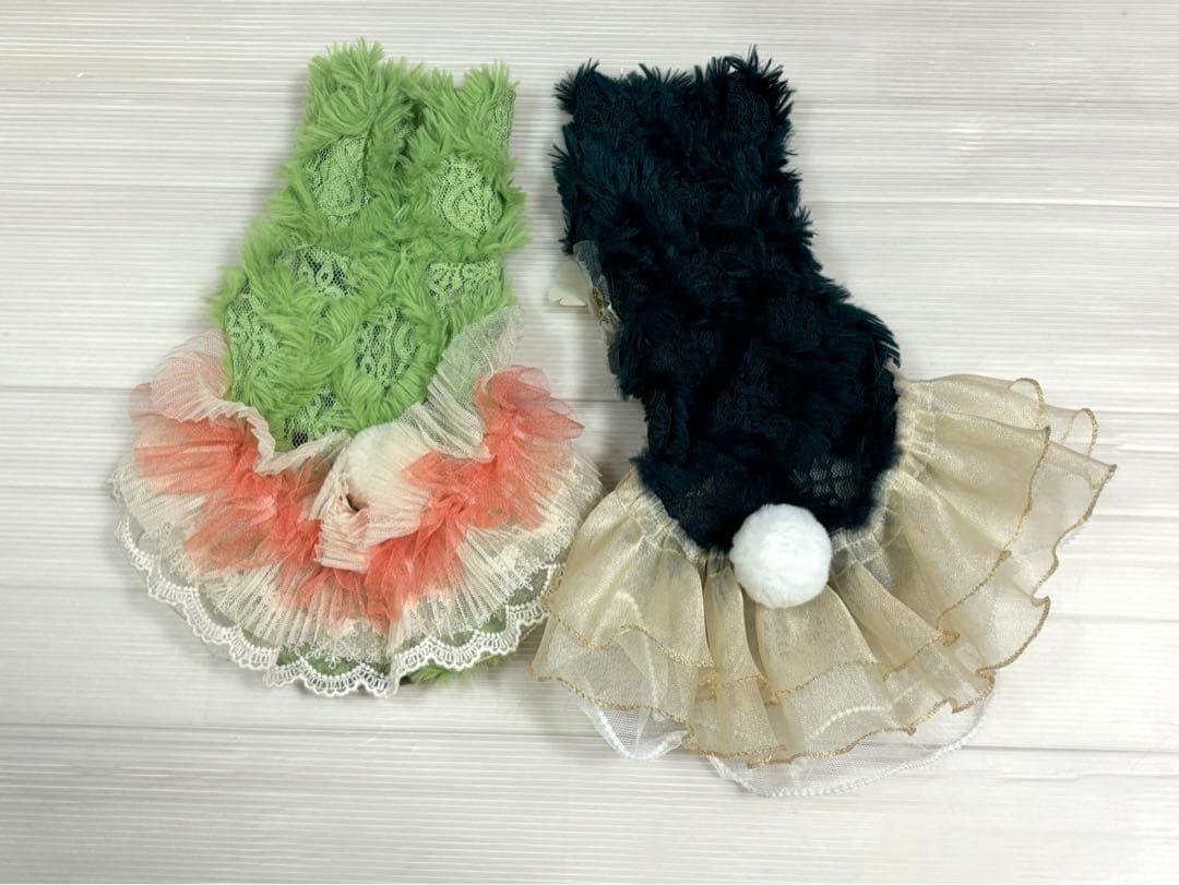 Remedyyyレメディ　犬服　わんちゃん　お洋服　2点セット　緑色