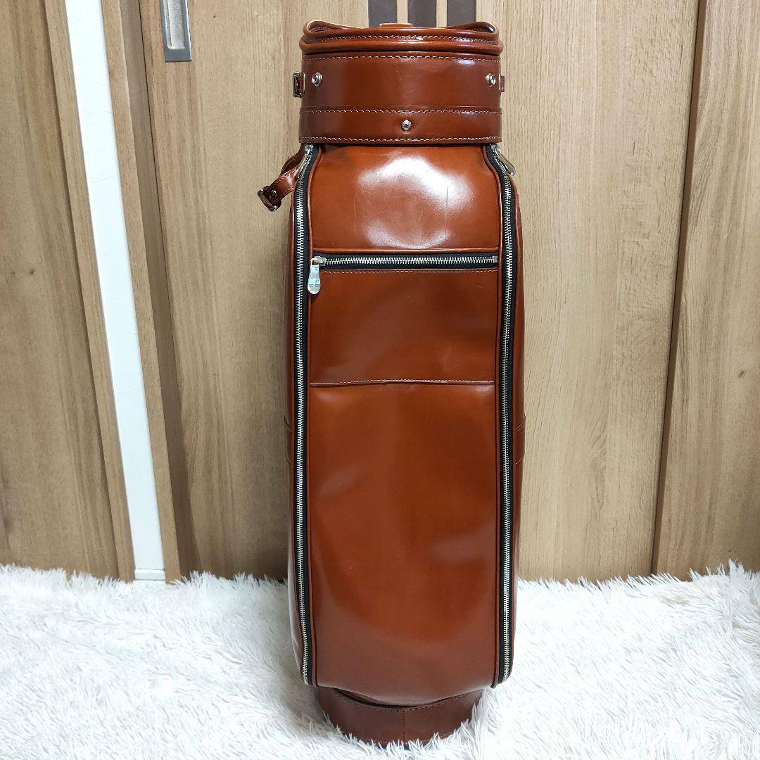 キャスコ(Kasco) 本革　キャディバッグ　ブラウン