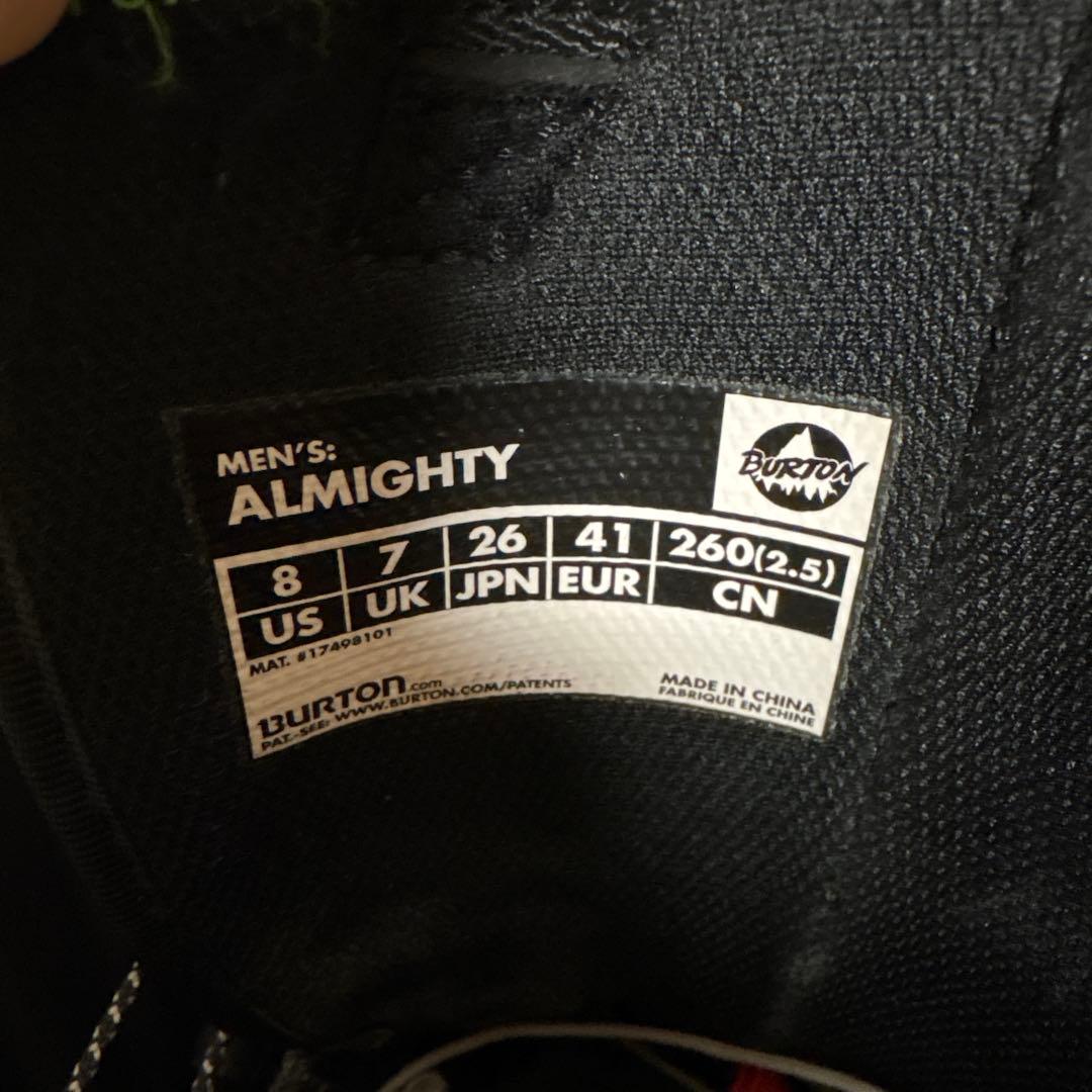 スノーボード BURTON ALMIGHTY 26cm
