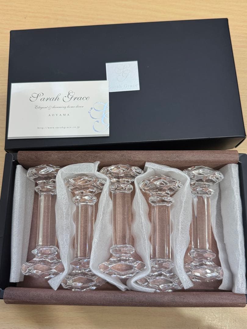 ASarah Grace クリスタル カトラリーレスト 5個セット