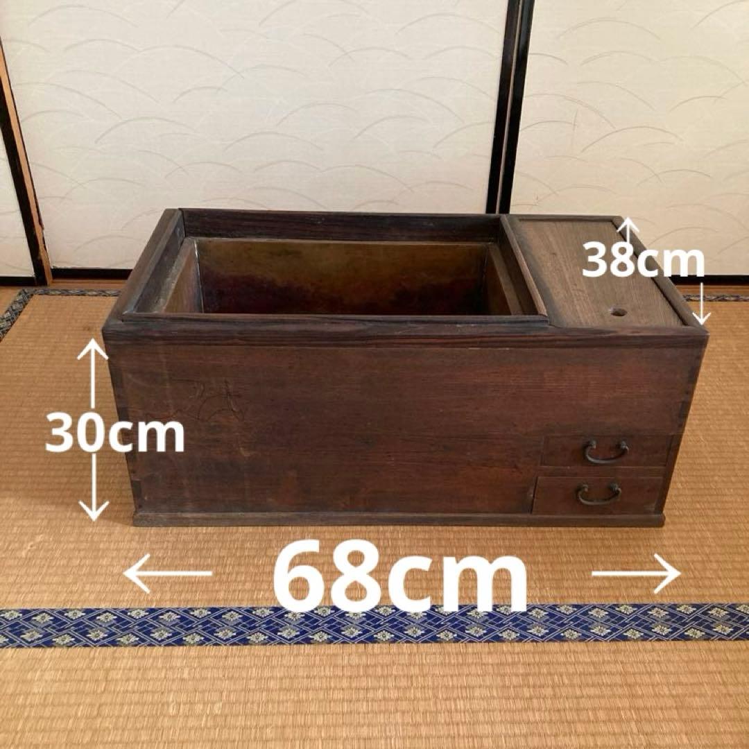長火鉢　大きめ　五徳付き