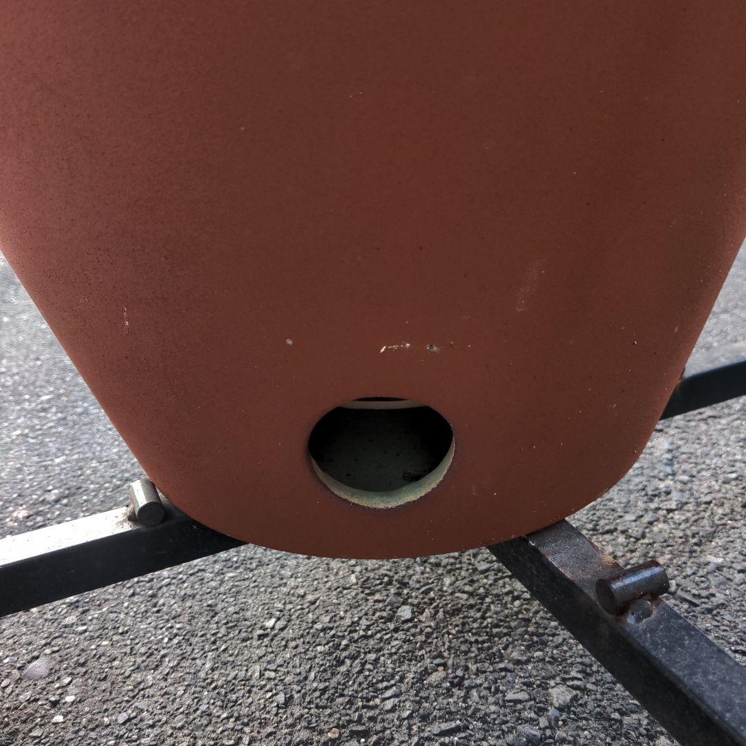 焼き芋　信楽焼つぼ焼き芋 (かご付き七輪付きキャスター込み・のぼり2枚付き)