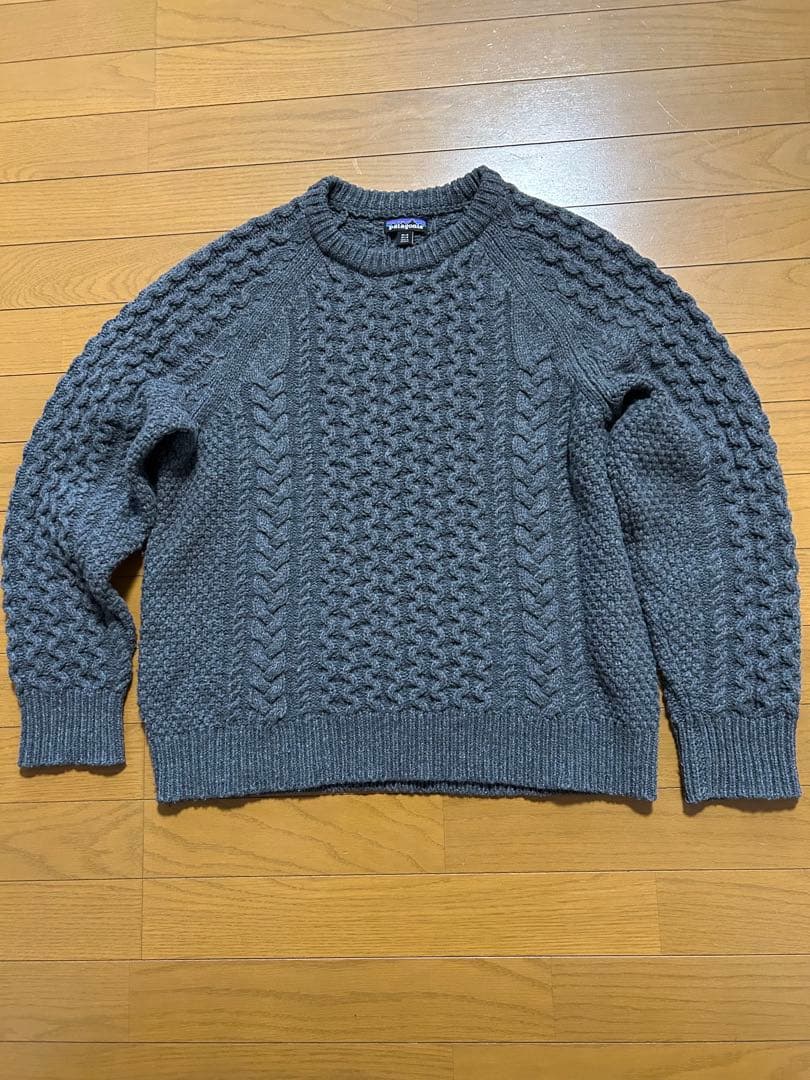 パタゴニア リサイクルウールブレンド ケーブルニット クルーネックセーター