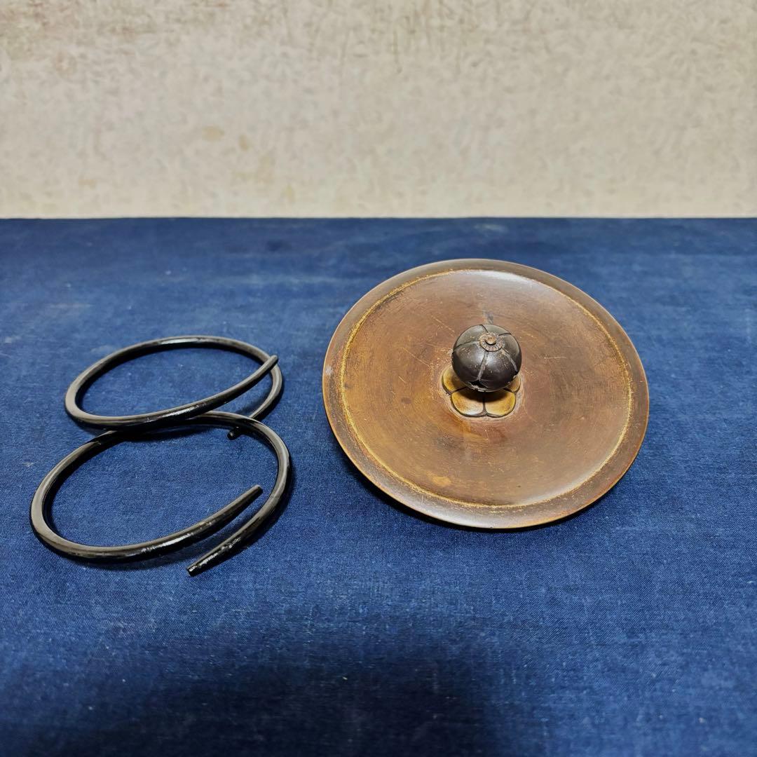 風炉/茶釜/電熱器/唐銅朝鮮風炉釜/野々田製電熱器/敷板/茶道具/お点前道具