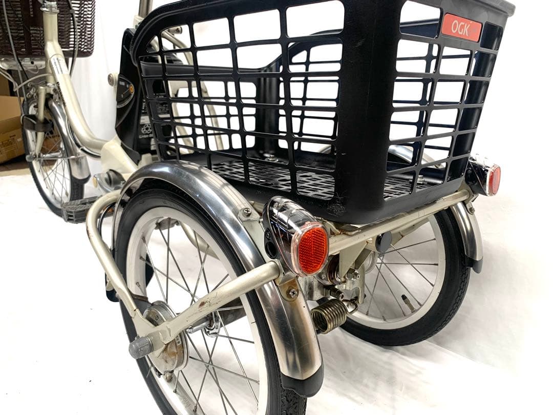 【即乘】送料無料 Panasonic 電動アシスト三輪自転車8Ah 長押し3点灯