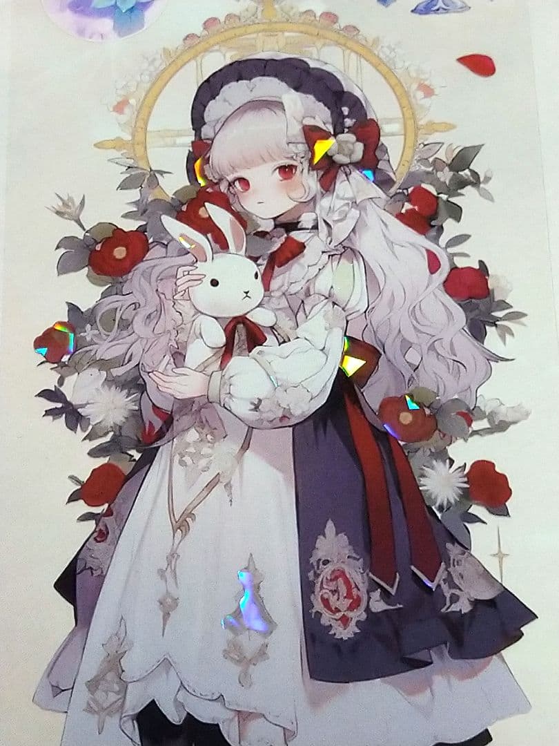 廃盤品✩J1064＃星雾莫允(贝壳光)切り売り海外人物マステ女の子AIマステ