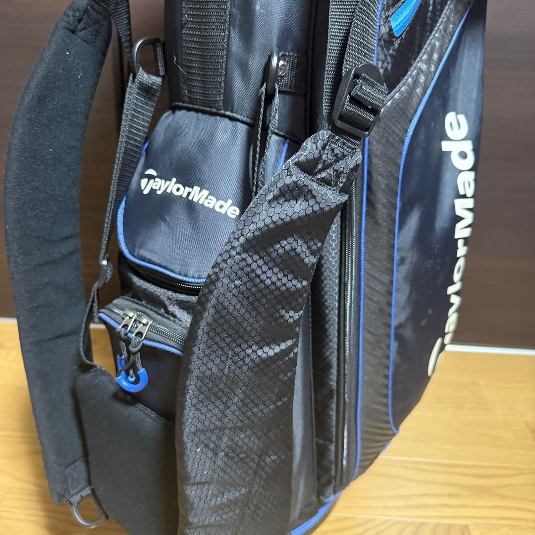 TaylorMadeスタンド式 キャディバッグ ゴルフバッグ 黒/青