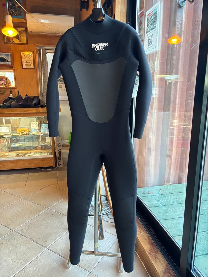 BREAKER OUT U-zip light 4/3mm セミドライメンズL