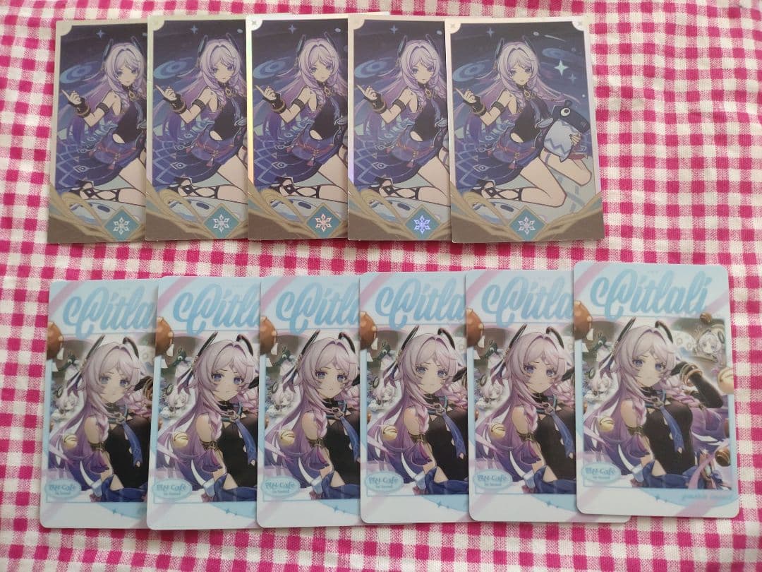 シトラリ 韓国カフェ 七聖召喚 バレンタイン フォトカード