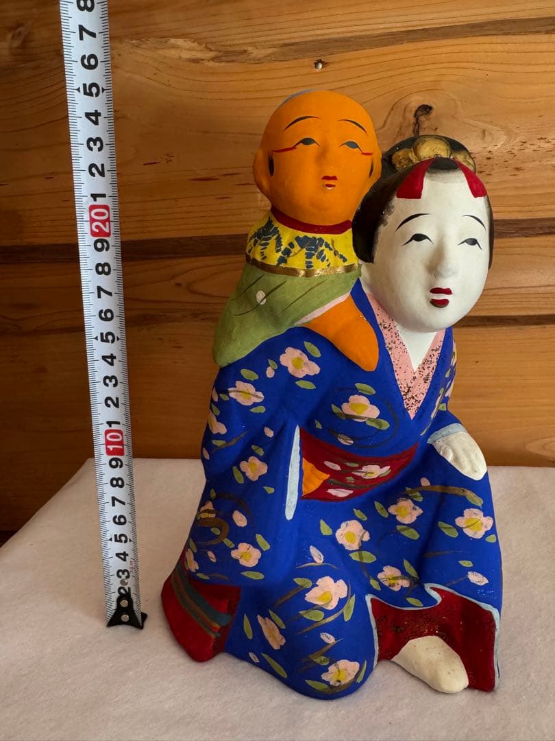 伏見人形 母子 子守 郷土玩具 民藝 伝統文化 芸術 京都