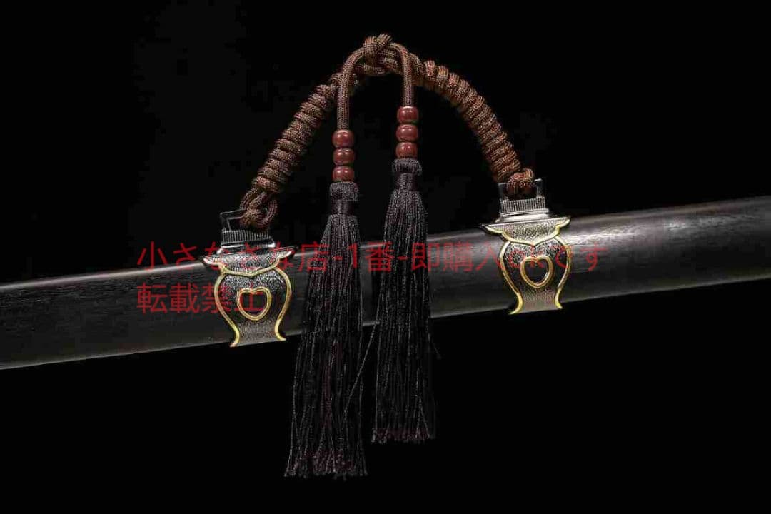環首唐横刀二色型烏木高マンガン鋼 古兵器 武具 刀装具 日本刀 模造刀 居合刀