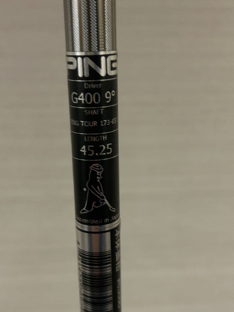 【美品中古】ピン G400 1W 9.0° Chrome Tour 65S