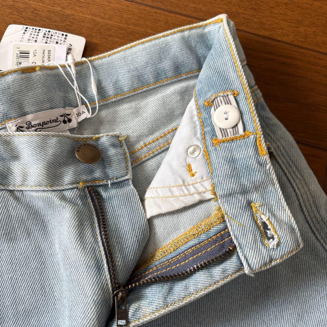 【新品】Bonpointボンポワン デニムパンツ　ブルージーンズ　10A