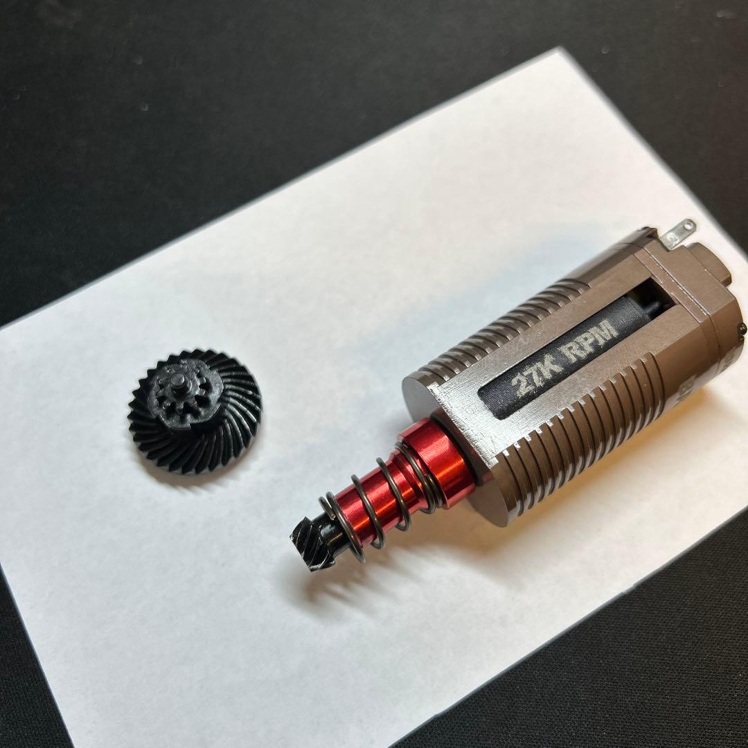 中古 WARHEADブラシレスモーター27K ロング&ヘリカルギア　電動ガン