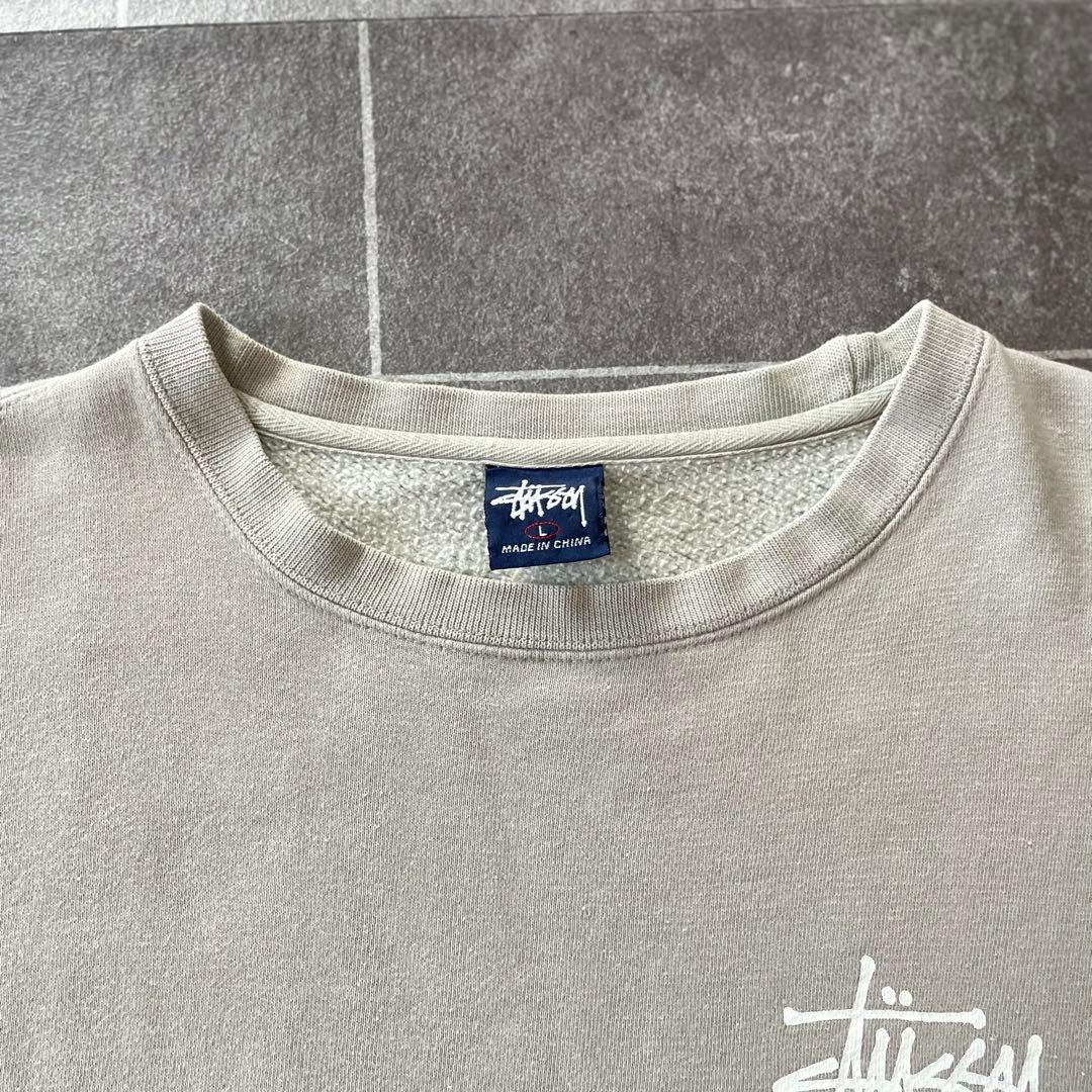 90~'s Stussy ステューシー stock logo 短丈 スウェット