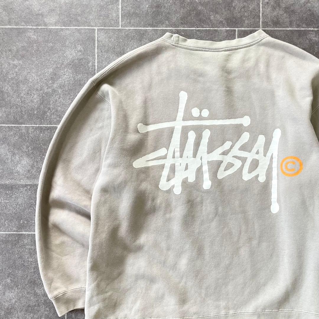 90~'s Stussy ステューシー stock logo 短丈 スウェット