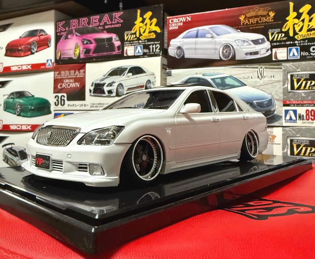 アオシマ 18クラウン アスリート WORK ホイール