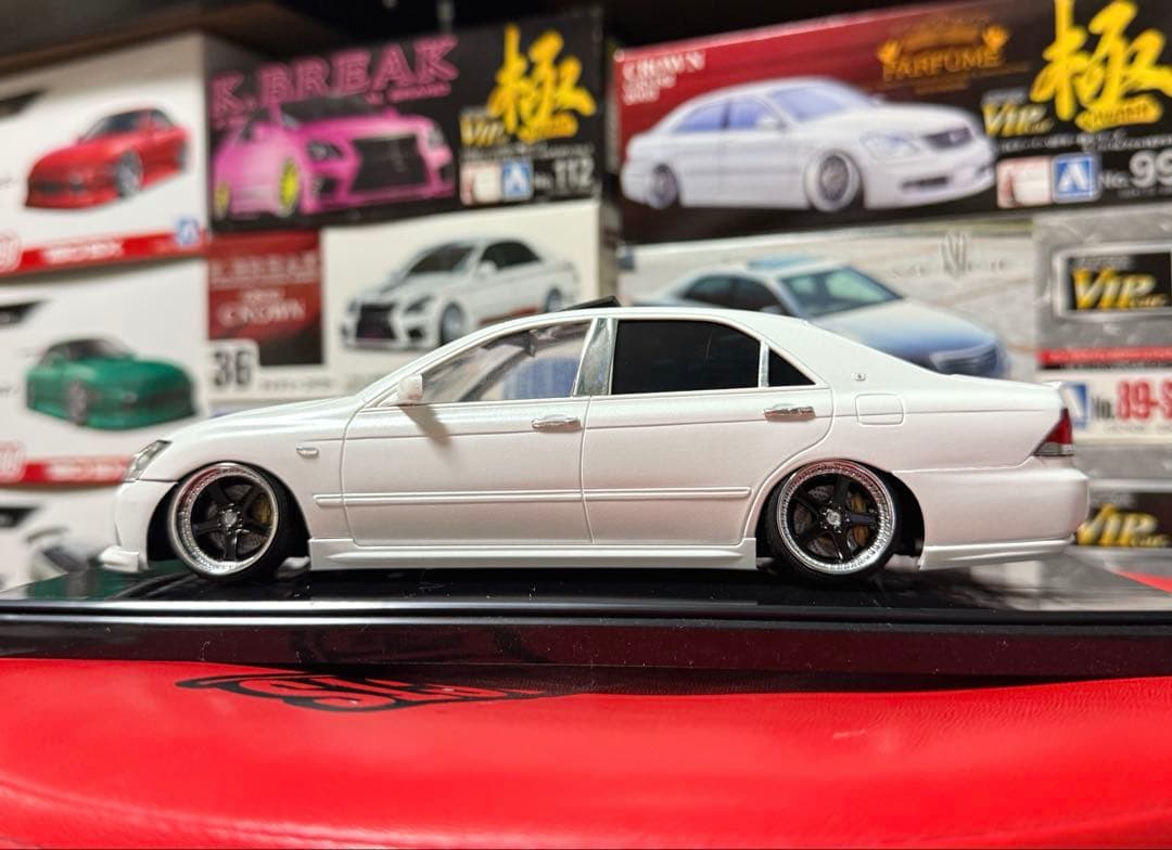 アオシマ 18クラウン アスリート WORK ホイール