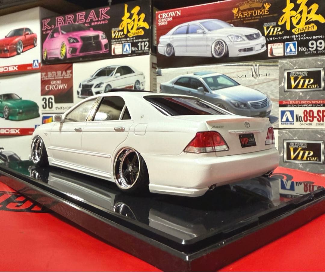 アオシマ 18クラウン アスリート WORK ホイール