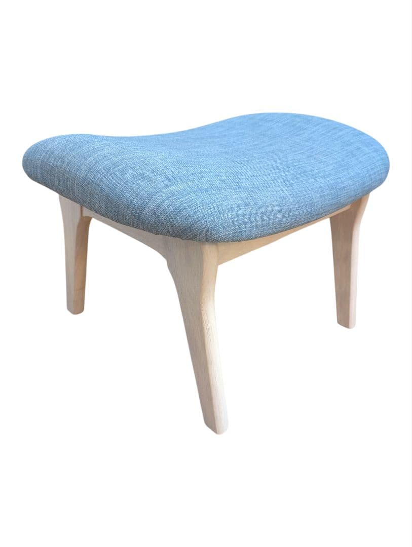 【美品】ニトリ オットマン ブルーグレー スツール NITORI