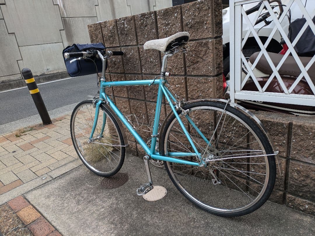 値下げ　ビンテージtern自転車　 Bally シクロクロスフレーム 水色