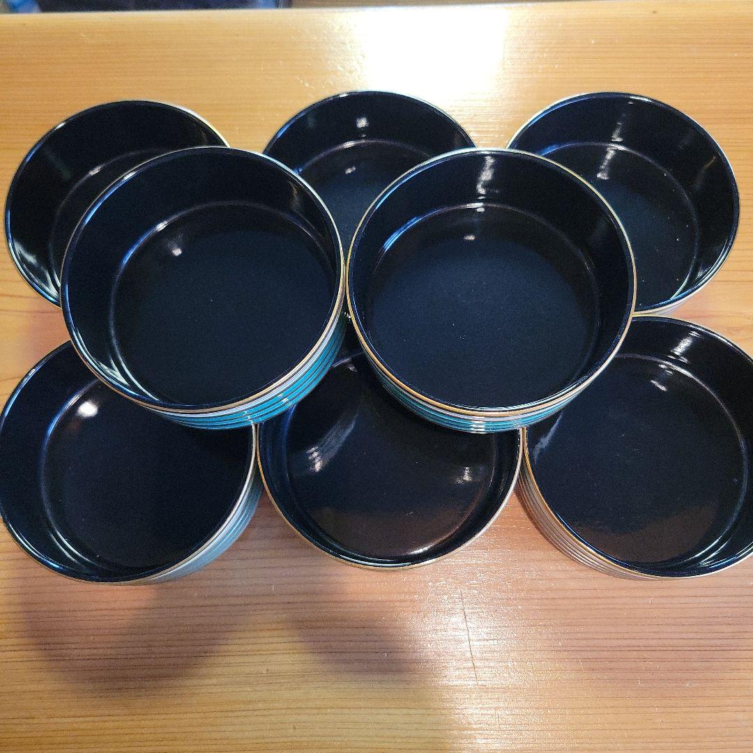 金彩 金輪線 陶器 焼物 器 8客 おまけ2客