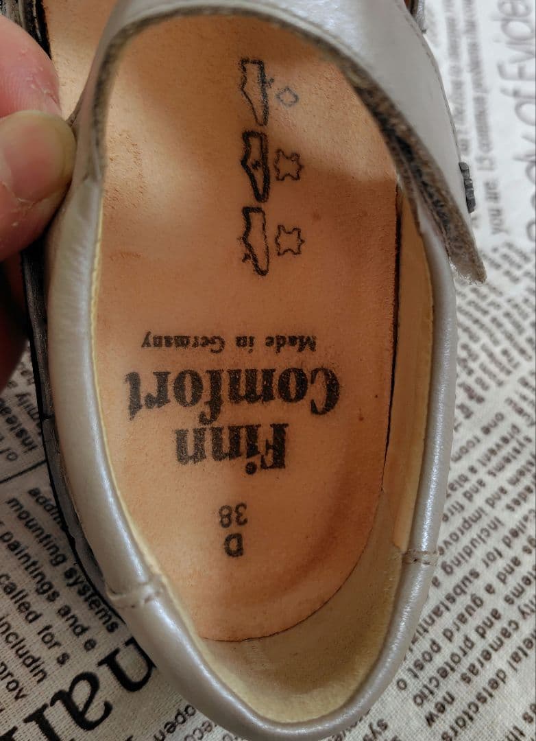 フィンコンフォート　オープントウシューズ