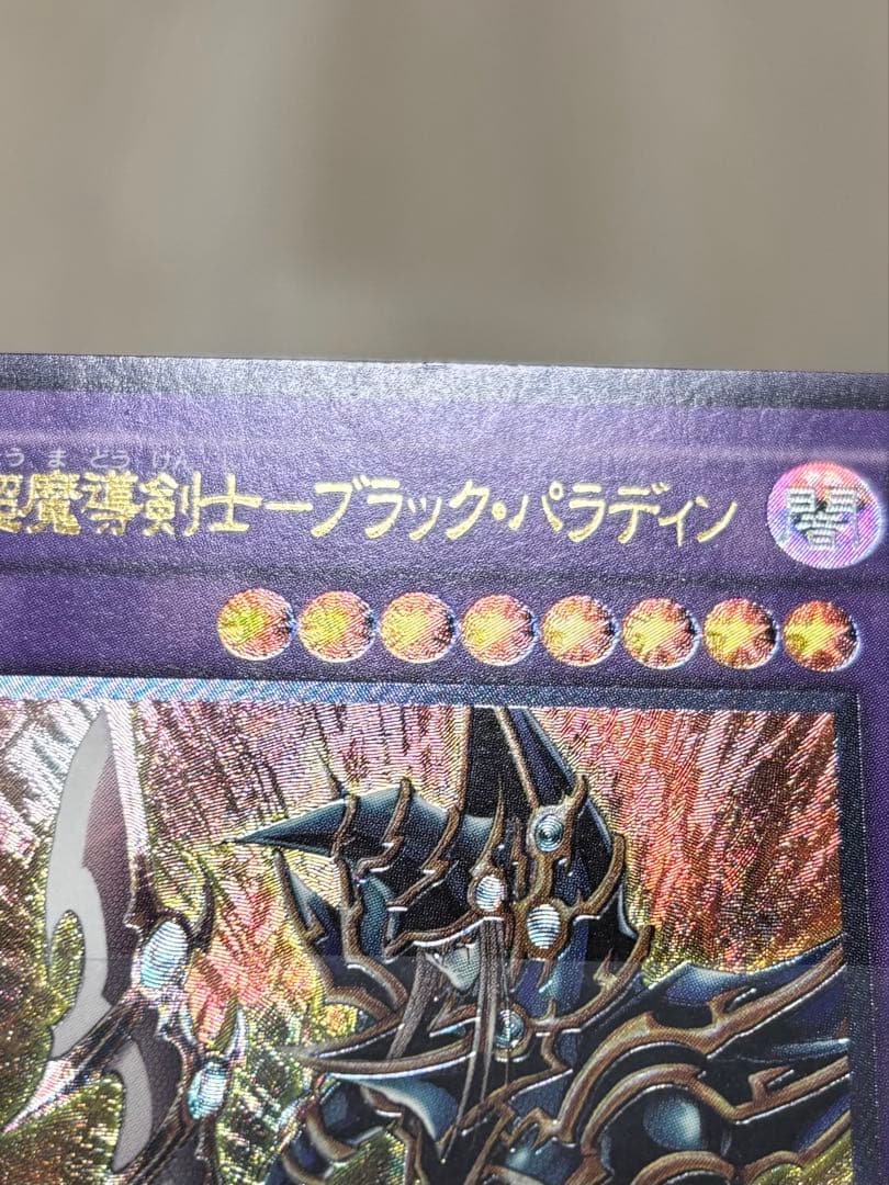 遊戯王 超魔導剣士－ブラック・パラディン　アルティメットレア　レリーフ①