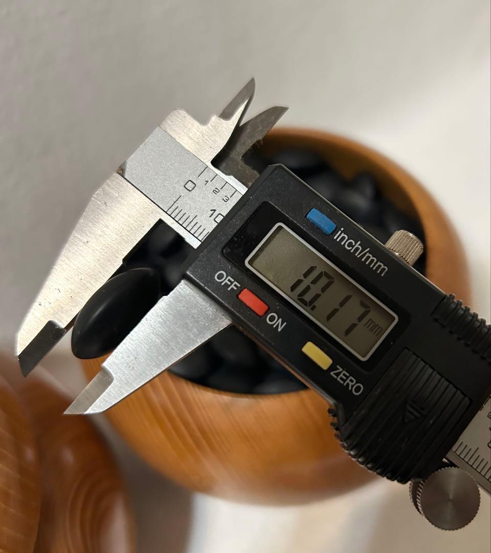 囲碁 碁石 蛤 那智黒 34号 碁笥