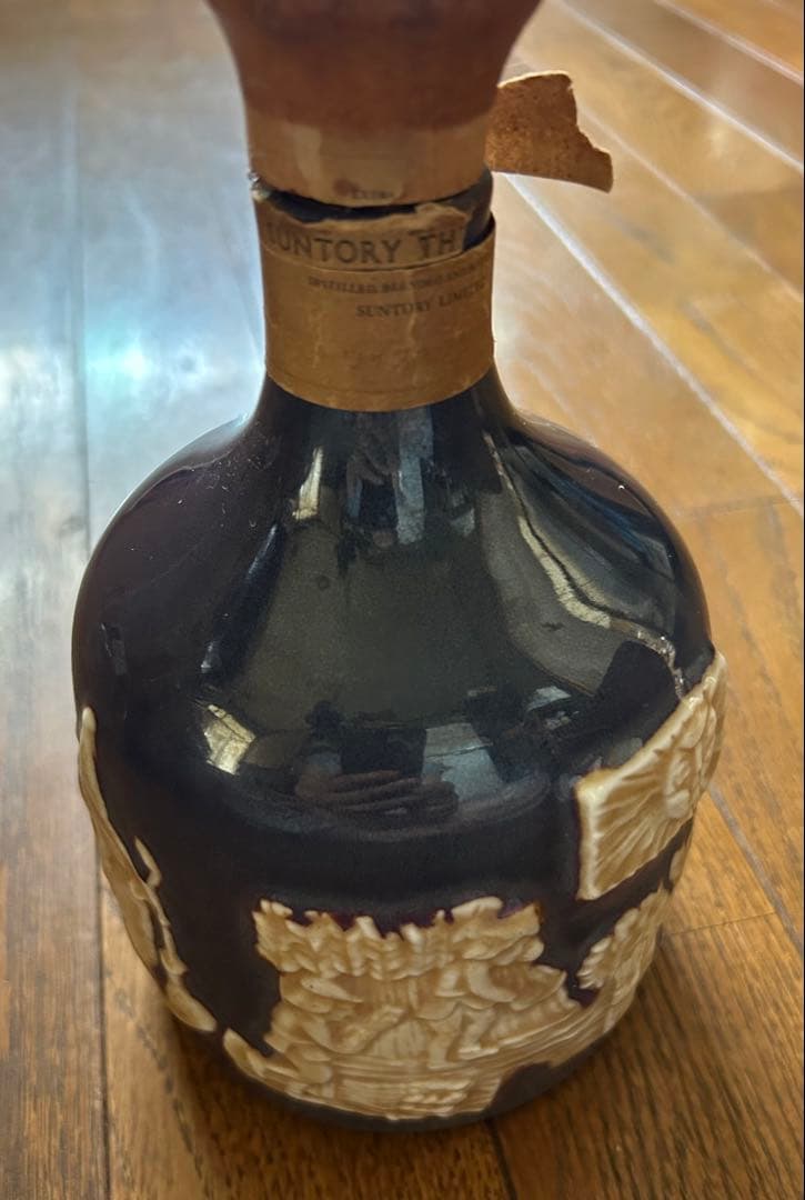 【未開栓・コルク折れ】SUNTORY サントリー ザウィスキー 有田焼ボトル