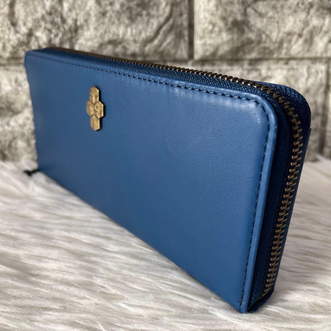 【新品未使用】希少　鬼滅の刃　冨岡義勇モデル　レザー　ラウンドファスナー長財布