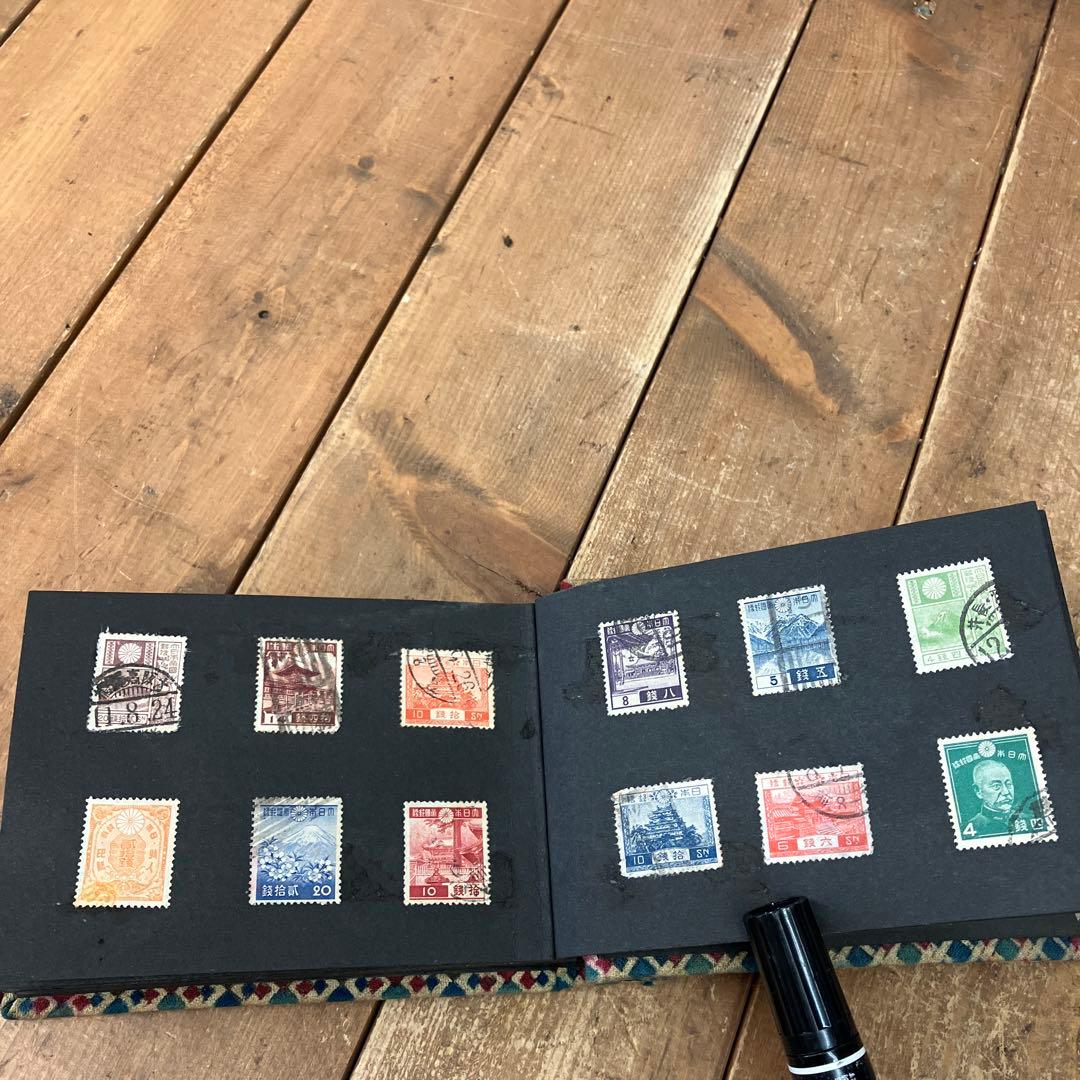 昭和レトロ 使用済み切手 1950年代 一銭五厘 記念切手 他 希少