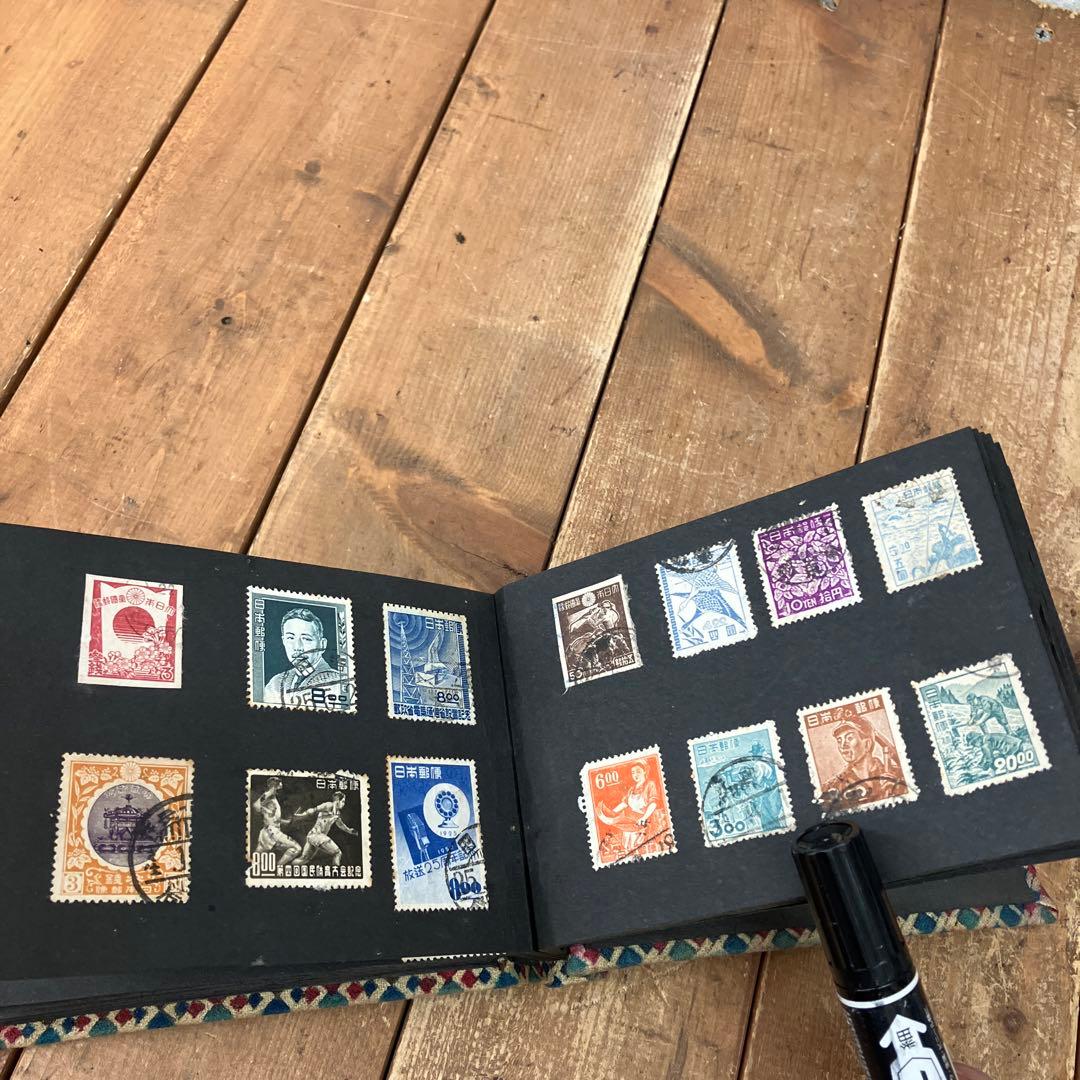 昭和レトロ 使用済み切手 1950年代 一銭五厘 記念切手 他 希少