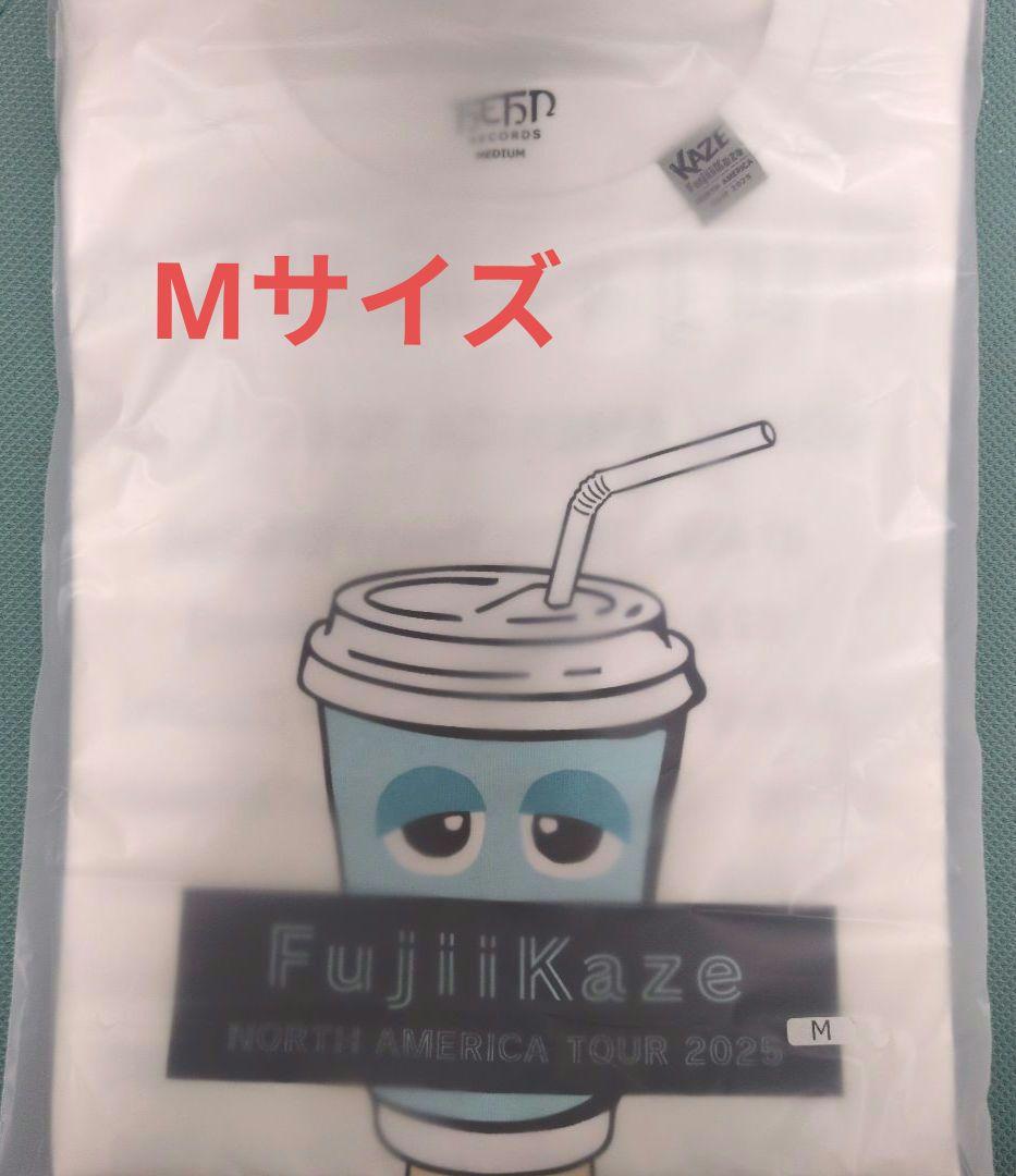 藤井風　ドリンクMシャツ　白　Mサイズ