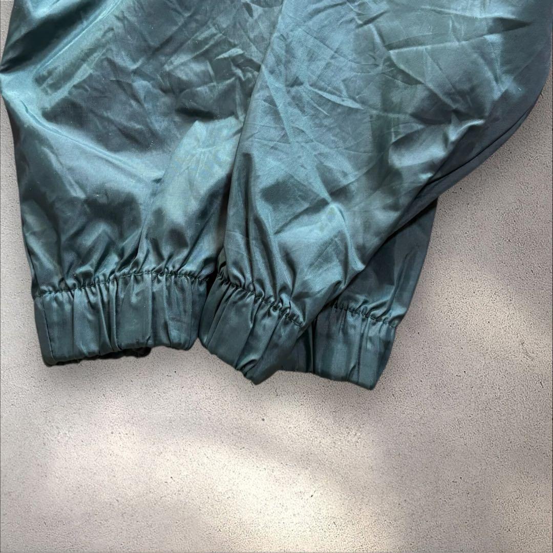 【N71】90s JANSPORTナイロンアノラックパーカーバーガンディ×深緑