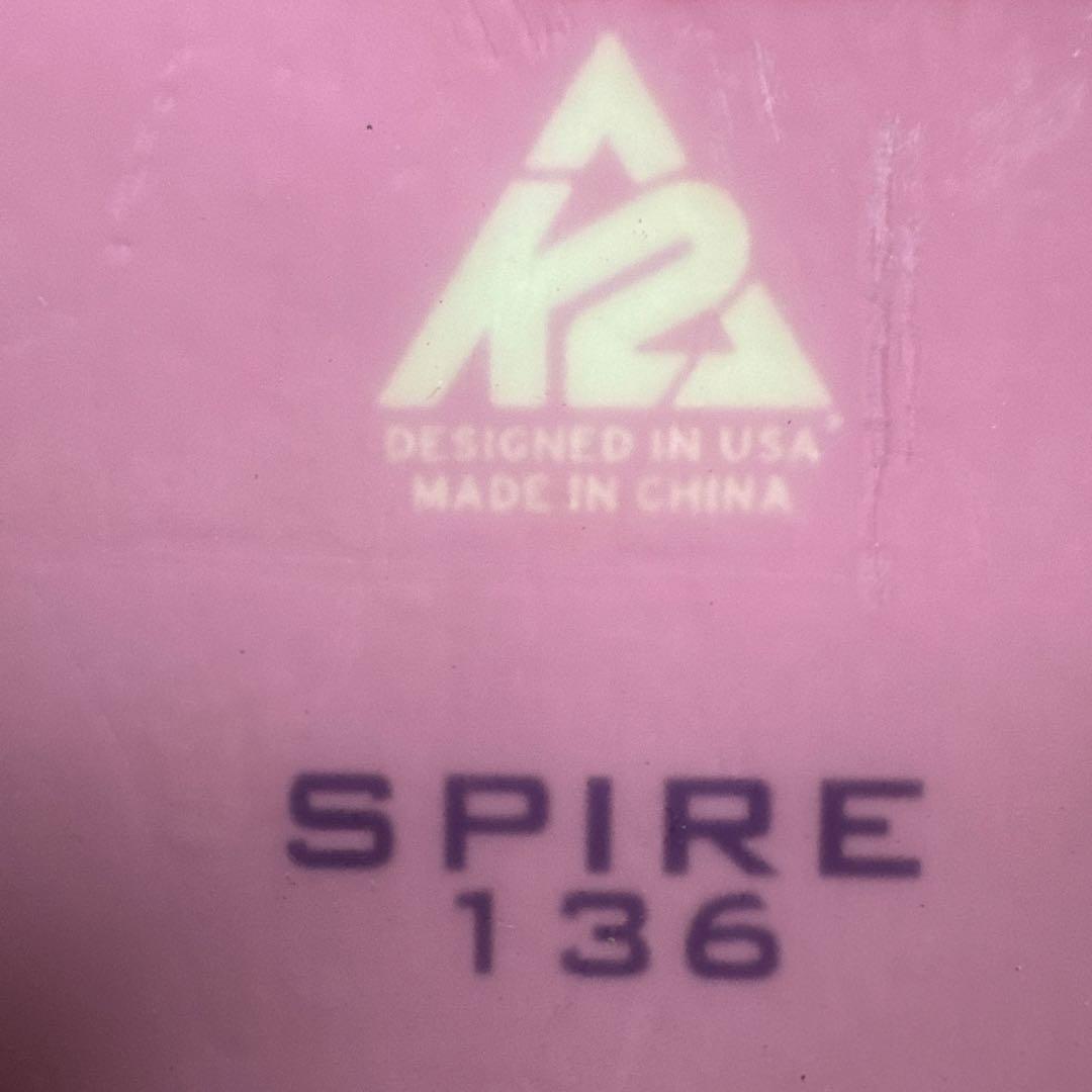 スキー板 ピンクと紫のデザイン　136