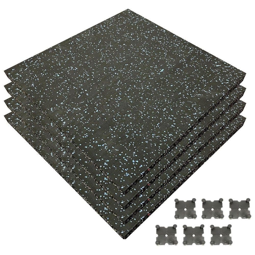 4WD ジムマット ゴムマット 4枚セット ブラック 50×50×3cm G11