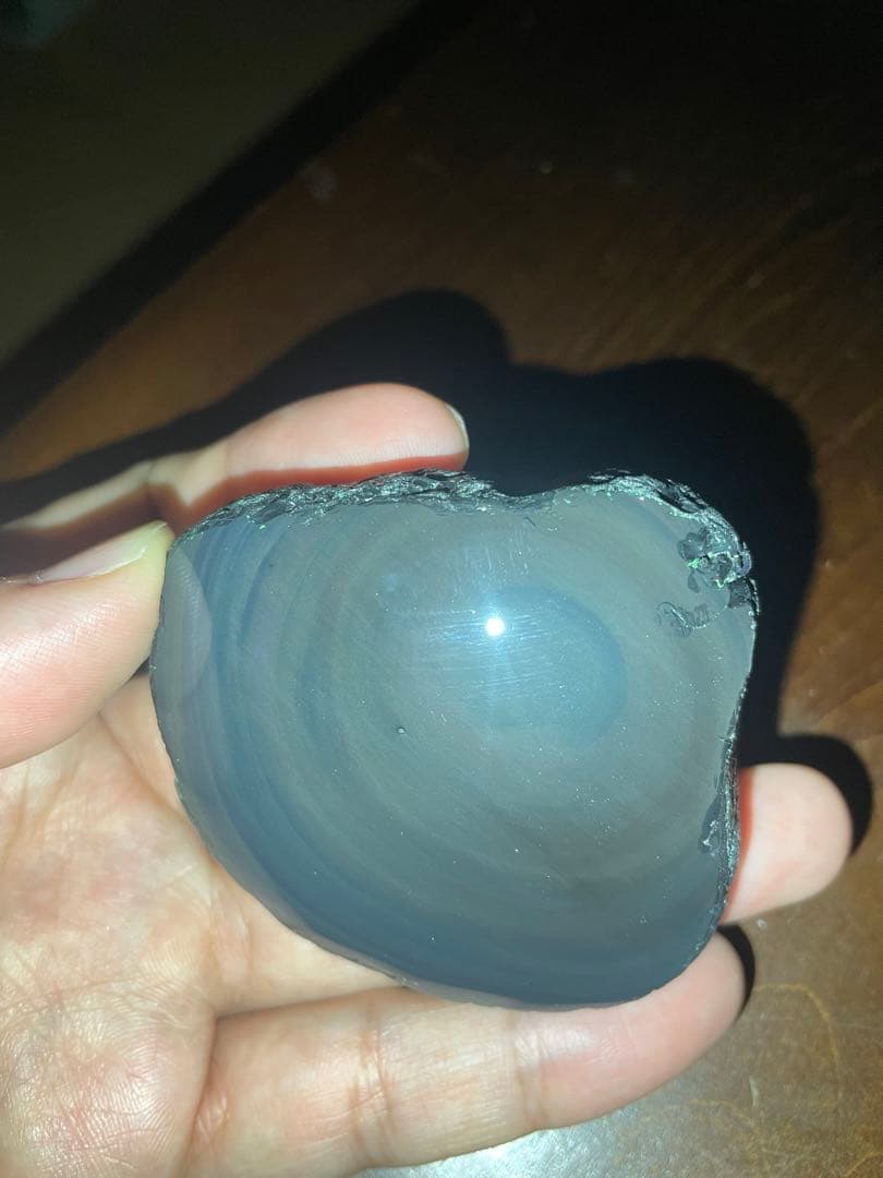 研磨品　十勝石玲瓏　パステルカラー　レインボーオブシディアン