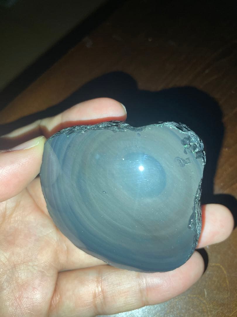 研磨品　十勝石玲瓏　パステルカラー　レインボーオブシディアン