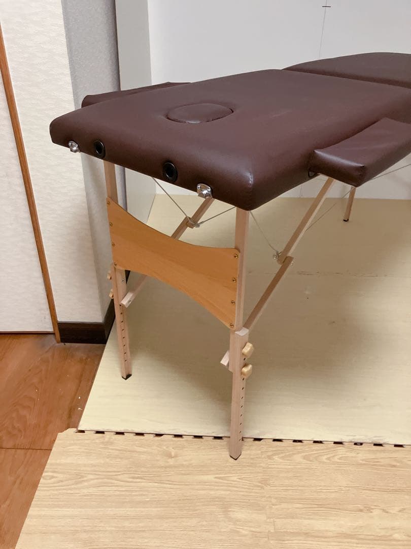 未使用　折りたたみ　エステベッド　マッサージベッド　持ち運びカバー付き