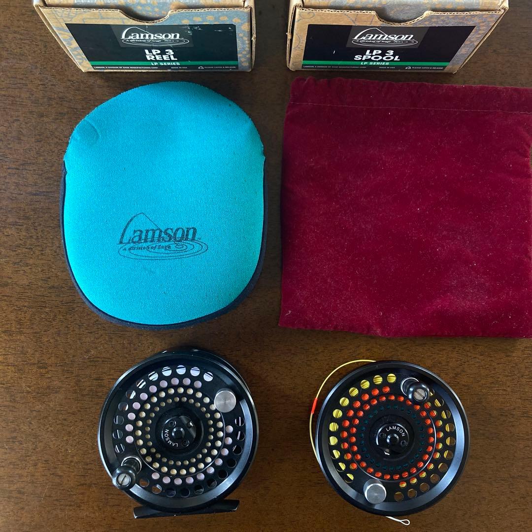 LAMSON LP3 ラムソン　スペアスプール付　フライリール