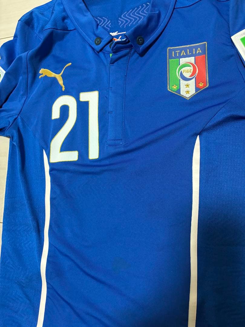 イタリア代表2014ユニフォーム ピルロ オーセンティック　Sサイズ　値下げ価格