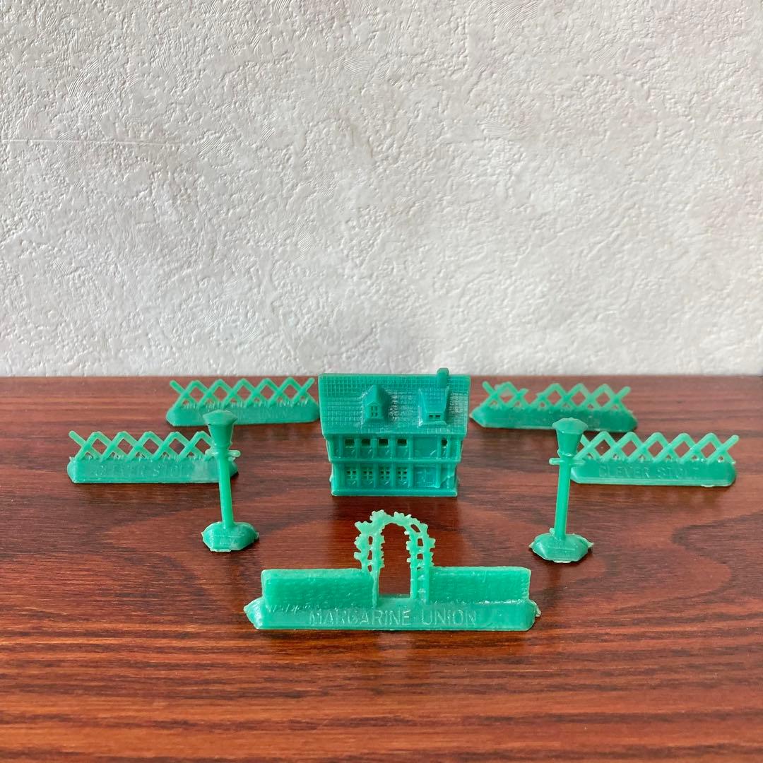 マーガリンフィギュア　ハウス　セット　ミニチュア　置物　ドイツ　ヴィンテージ